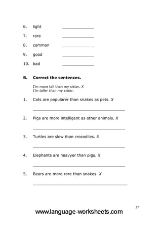 grammar worksheets
