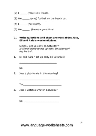 grammar worksheets