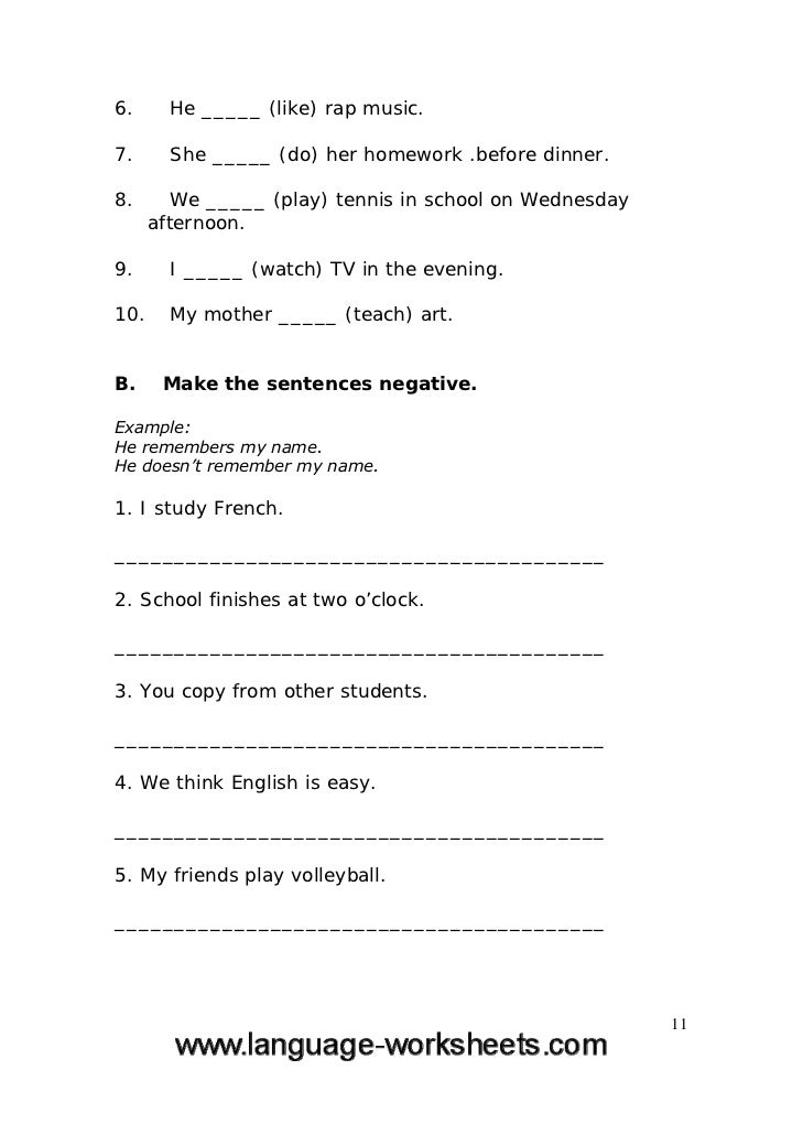 grammar worksheets