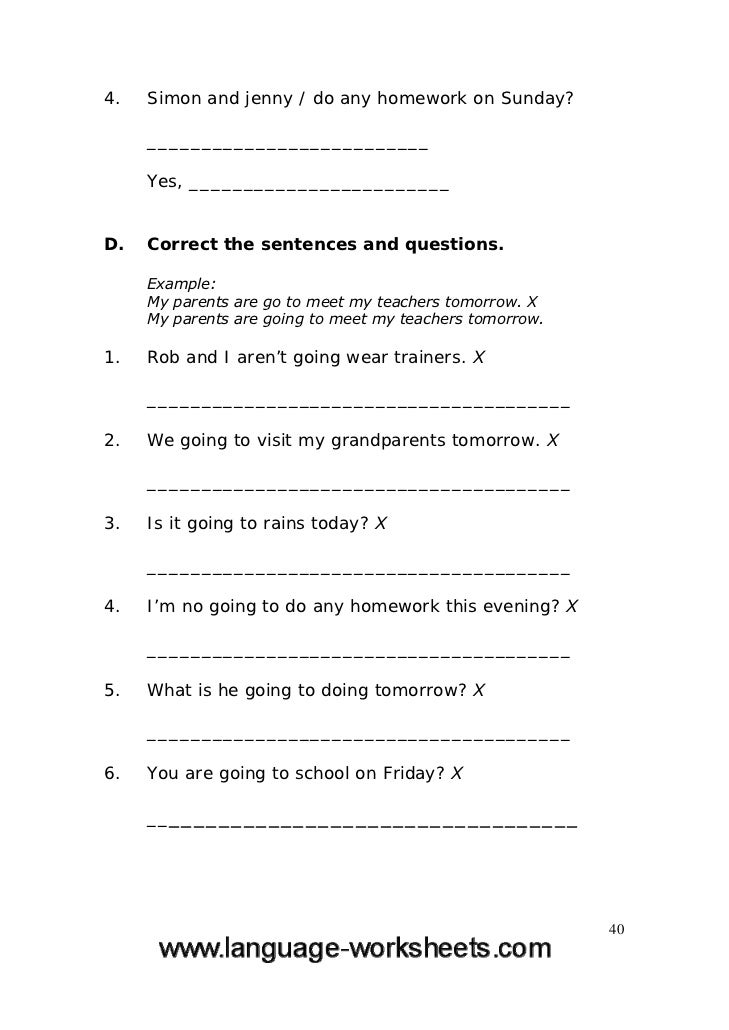 grammar worksheets