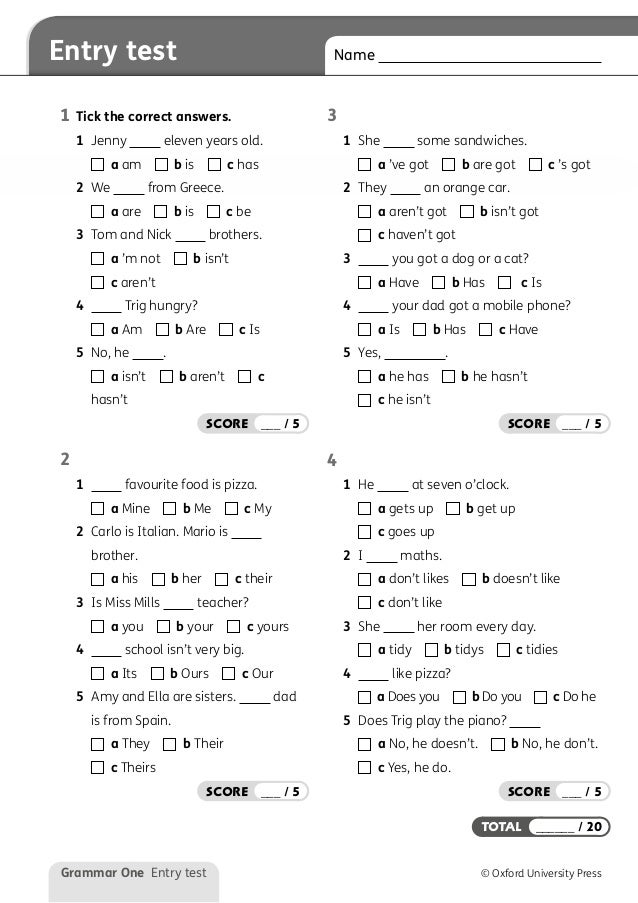 test free english download key cambridge 4 test Grammar1
