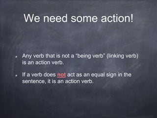 Action Verbs Presentation | PPTX