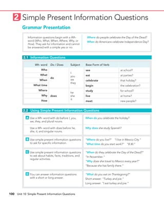 Grammar and beyond_essentials_1_u10 | PDF