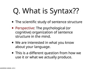 Syntax Psychology Example Grammar and meaning-Preliminaries (1).ppt