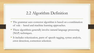Automated Syntax Repair and Intelligent Grammar Correction Engine | PPTX