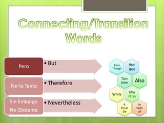 Connecting/Transition Words