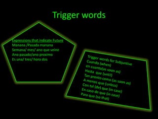 For actions that “ sell the stage” for another past action 