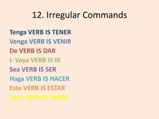 10. SnakeysFollows same concept as SNAKE, but is more specific.In the 3rd person the stem change is the vowel “I” to the vowel “y”.Leer