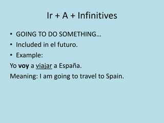 Past Participles as AdjectivesPast Participles as adjectives conjugations is like when conjugating a verb. For this process,  take off the ending and attach –ado or –ido, depending on if it is an –ar, -er, or –ir verb. 