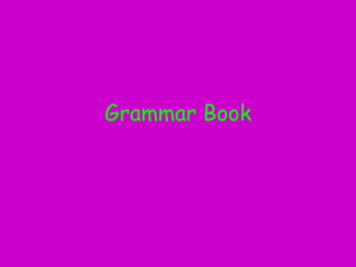 Grammar Book 