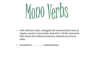  Must include the inifinitive of the verb with the appropriate ending Future Transition Wordsmañanados horasproximodía