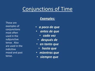 Negative IOP’s go before the verb.    Example: Me no lo compre.Nosotros CommandsNosotros commands are used when the speaker is included, and are used to express the idea "let's + verb." To form these commands, use the nosotros form of the present subjunctive. EX: Comamosallí.  Let's eat there.