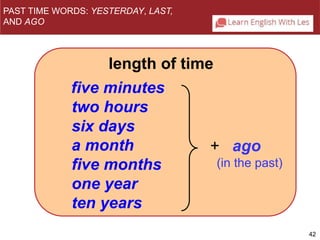 Examples Past Time Grammar expressing past time part 1 | PPT