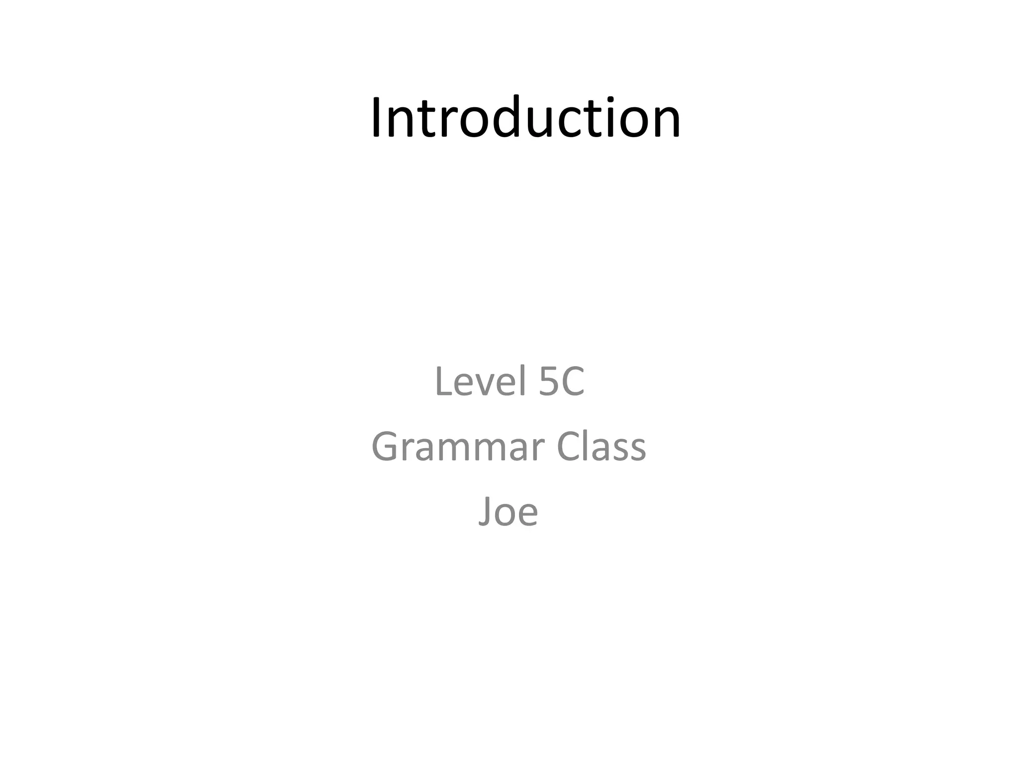 Grammar genius hour 1 | PPT