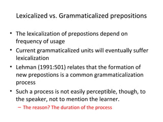 Grammar ii prepositions and conjunctions | PPT