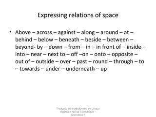 Grammar ii prepositions and conjunctions | PPT