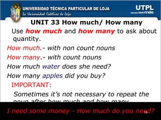 How Many How Much Examples Grammar I | PPT