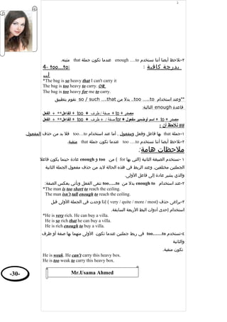 English Grammar - قواعد اللغة الانجليزية