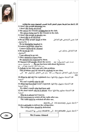 English Grammar - قواعد اللغة الانجليزية