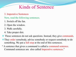 Grammar ppt 1 the sentence | PPTX