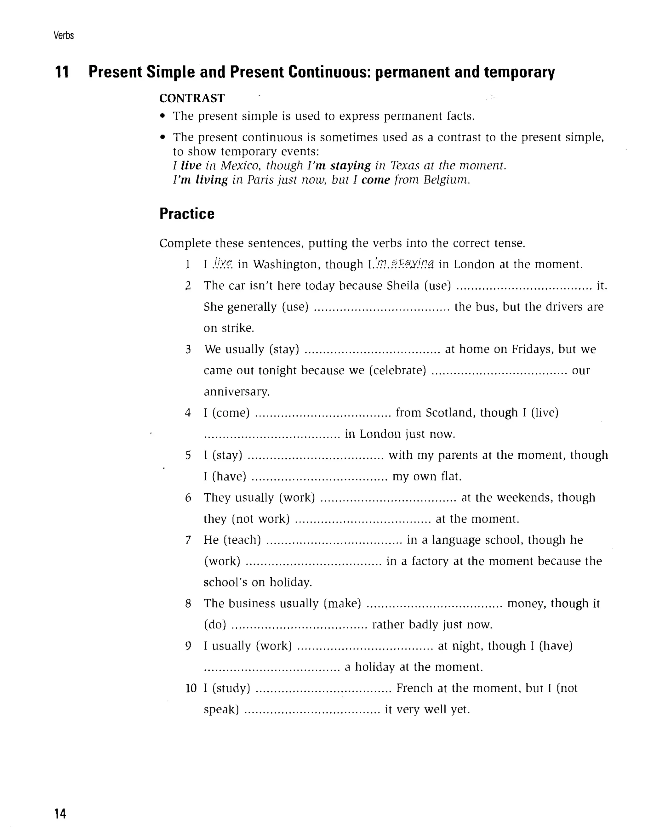 Grammar Practice For Intermediate Students Grammar Practice For Intermediate Students
