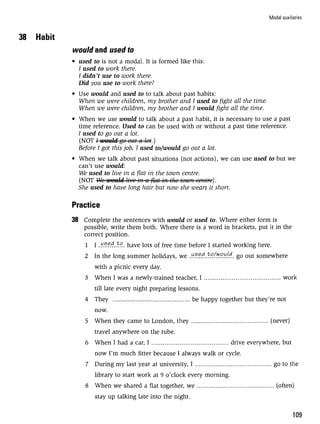 Grammar practice for upper intermediate students