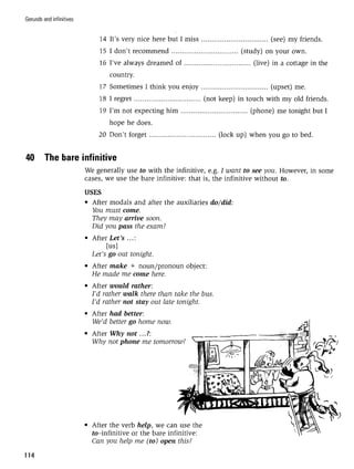 Grammar practice for upper intermediate students