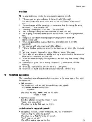Grammar practice for upper intermediate students