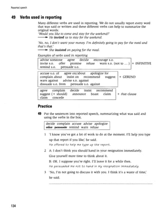 Grammar practice for upper intermediate students