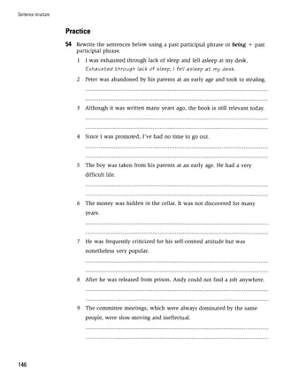 Grammar practice for upper intermediate students