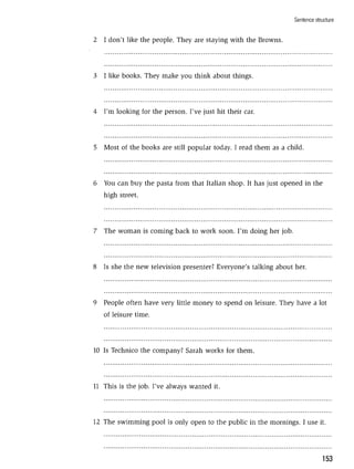 Grammar practice for upper intermediate students