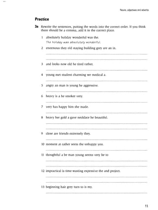 Grammar practice for upper intermediate students