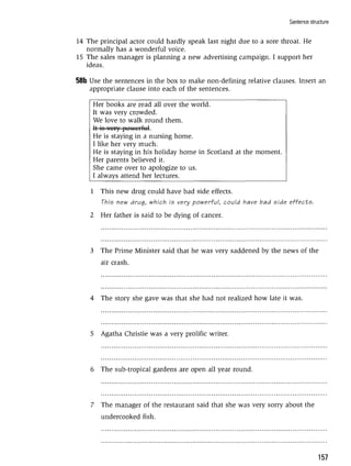 Grammar practice for upper intermediate students