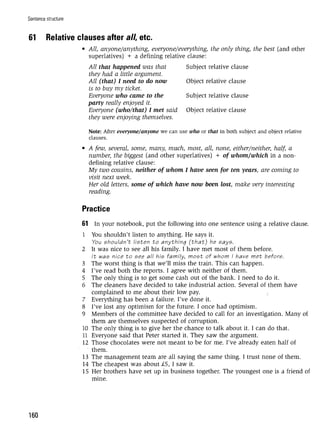 Grammar practice for upper intermediate students