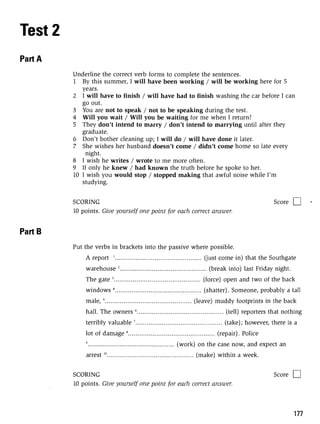 Grammar practice for upper intermediate students