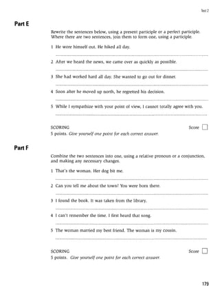 Grammar practice for upper intermediate students