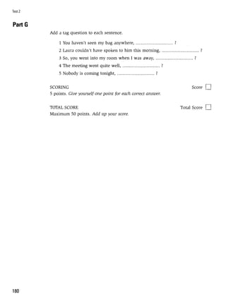 Grammar practice for upper intermediate students