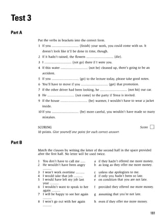 Grammar practice for upper intermediate students