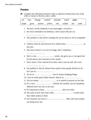 Grammar practice for upper intermediate students