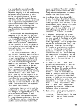 Grammar practice for upper intermediate students