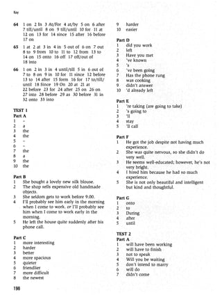 Grammar practice for upper intermediate students