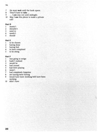 Grammar practice for upper intermediate students