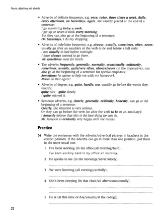 Grammar practice for upper intermediate students