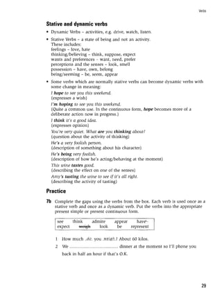 Grammar practice for upper intermediate students