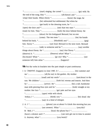 Grammar practice for upper intermediate students
