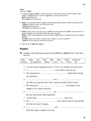 Grammar practice for upper intermediate students