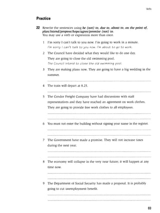 Grammar practice for upper intermediate students