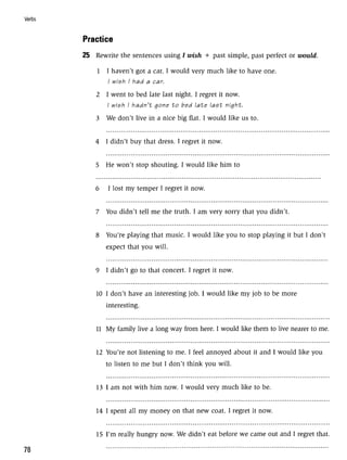 Grammar practice for upper intermediate students