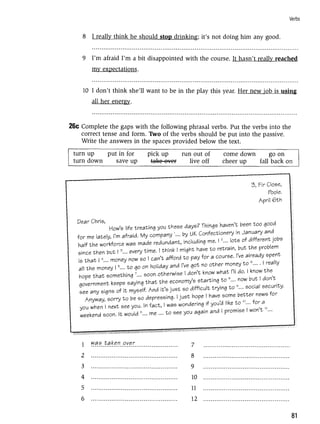 Grammar practice for upper intermediate students