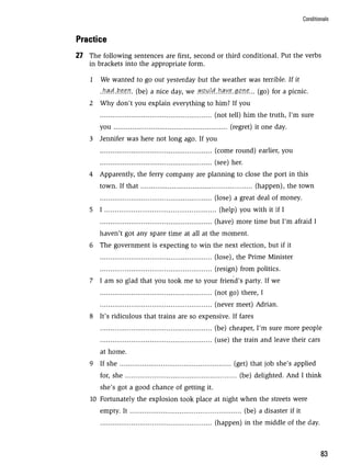 Grammar practice for upper intermediate students